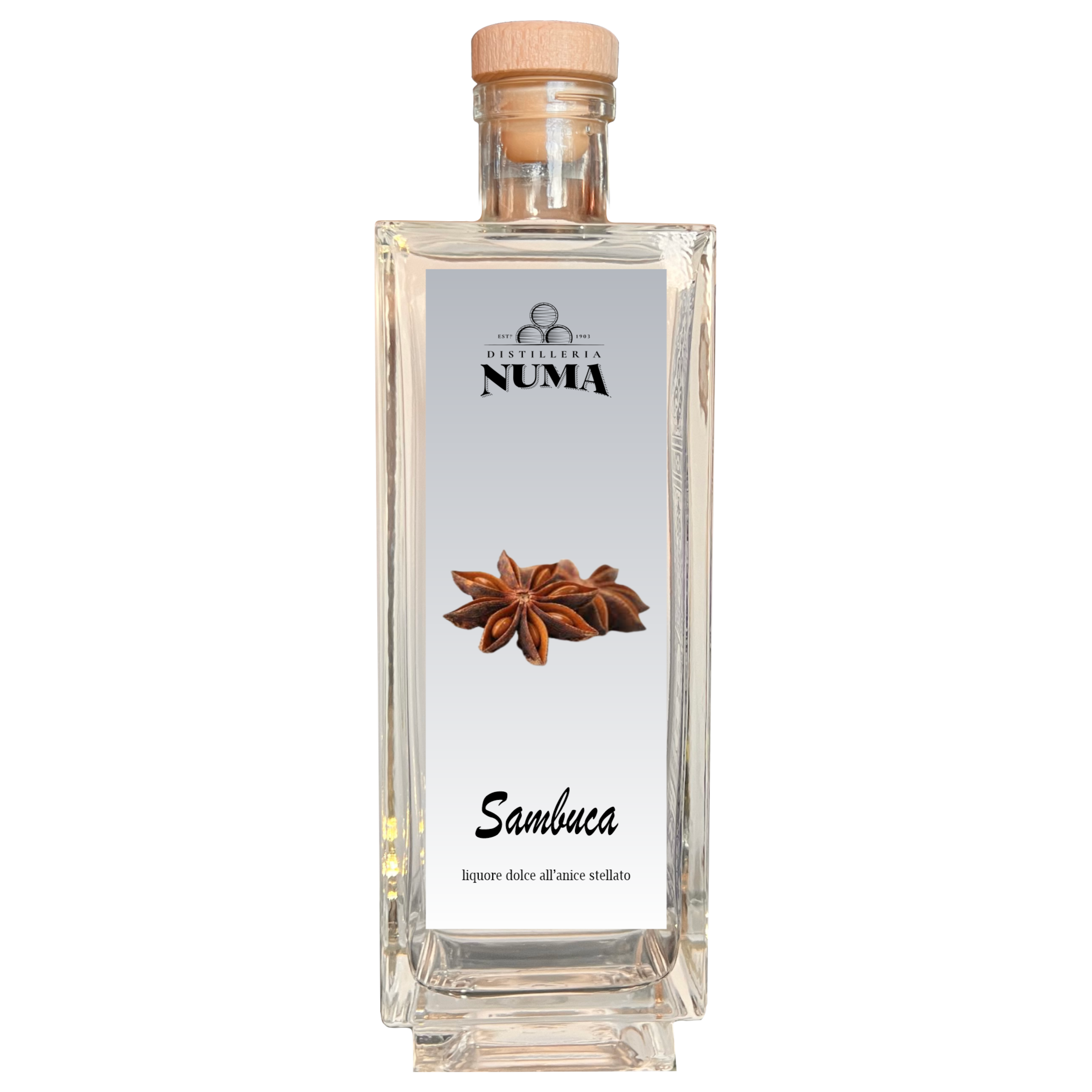 Sambuca: liquore dolce all'anice stellato della Distilleria NUMA